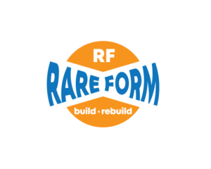 Rare Form - tag line under to be build rebuild | Logo Design by Juli creation
