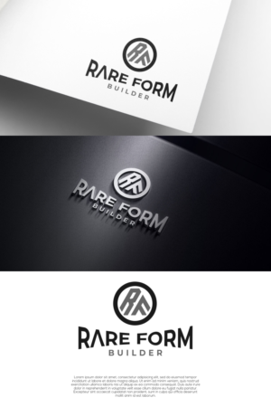 Rare Form - tag line under to be build rebuild | Diseño de Logo por laba tiada henti