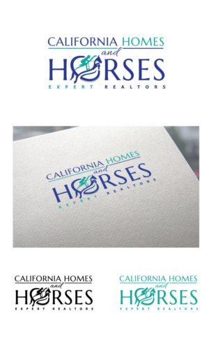 California Homes and Horses- specialized realtors | Logo Design by AbhishekkM'24