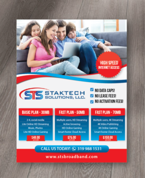 STS Broadband 1/2 page flyer* | Flyer-Design von alex989