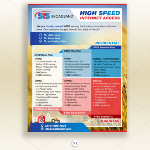 STS Broadband 1/2 page flyer* | Flyer-Design von DA.