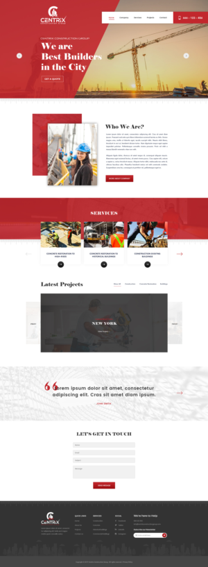 Construction Company needs Website | Web-Design von pentaxial