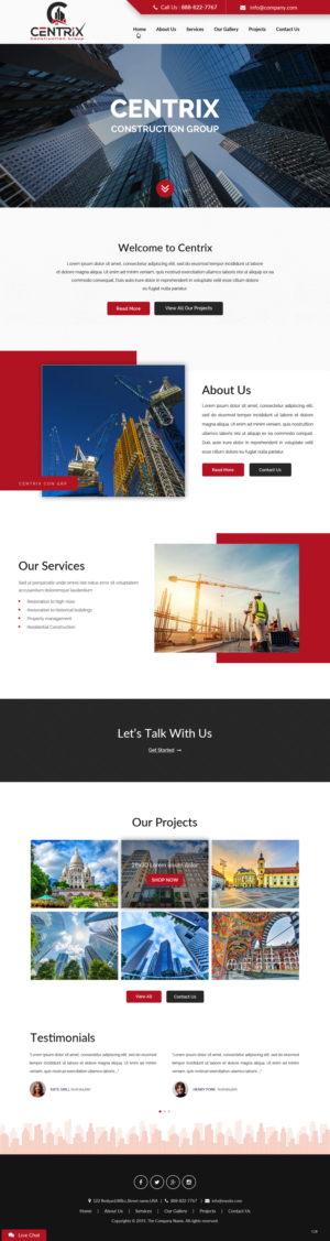 Web Design by pb for this project | Design: #22618575