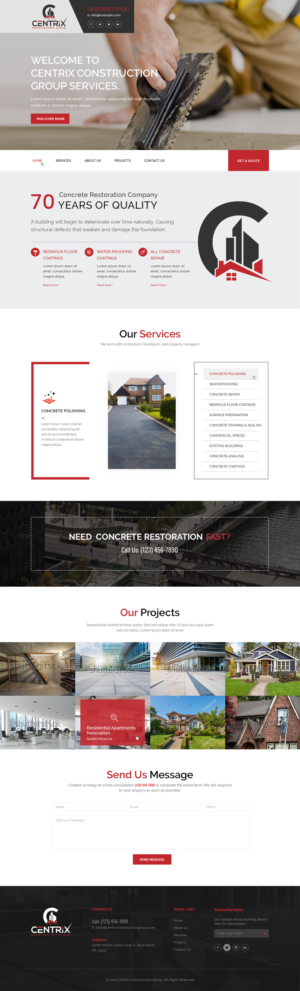 Construction Company needs Website | Web-Design von Ved Web Services