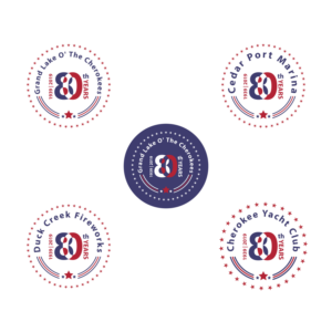 We want the 80th to be in the middle, and the four entities in a circle surrounding the logo. We want a USA stars and stripes theme , and we need this logo for tshirts, banners and other marketing pieces. | Logo Design by Syed Ajmal Karim