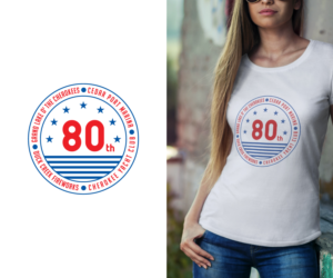 We want the 80th to be in the middle, and the four entities in a circle surrounding the logo. We want a USA stars and stripes theme , and we need this logo for tshirts, banners and other marketing pieces. | Logo Design by H-H Arts