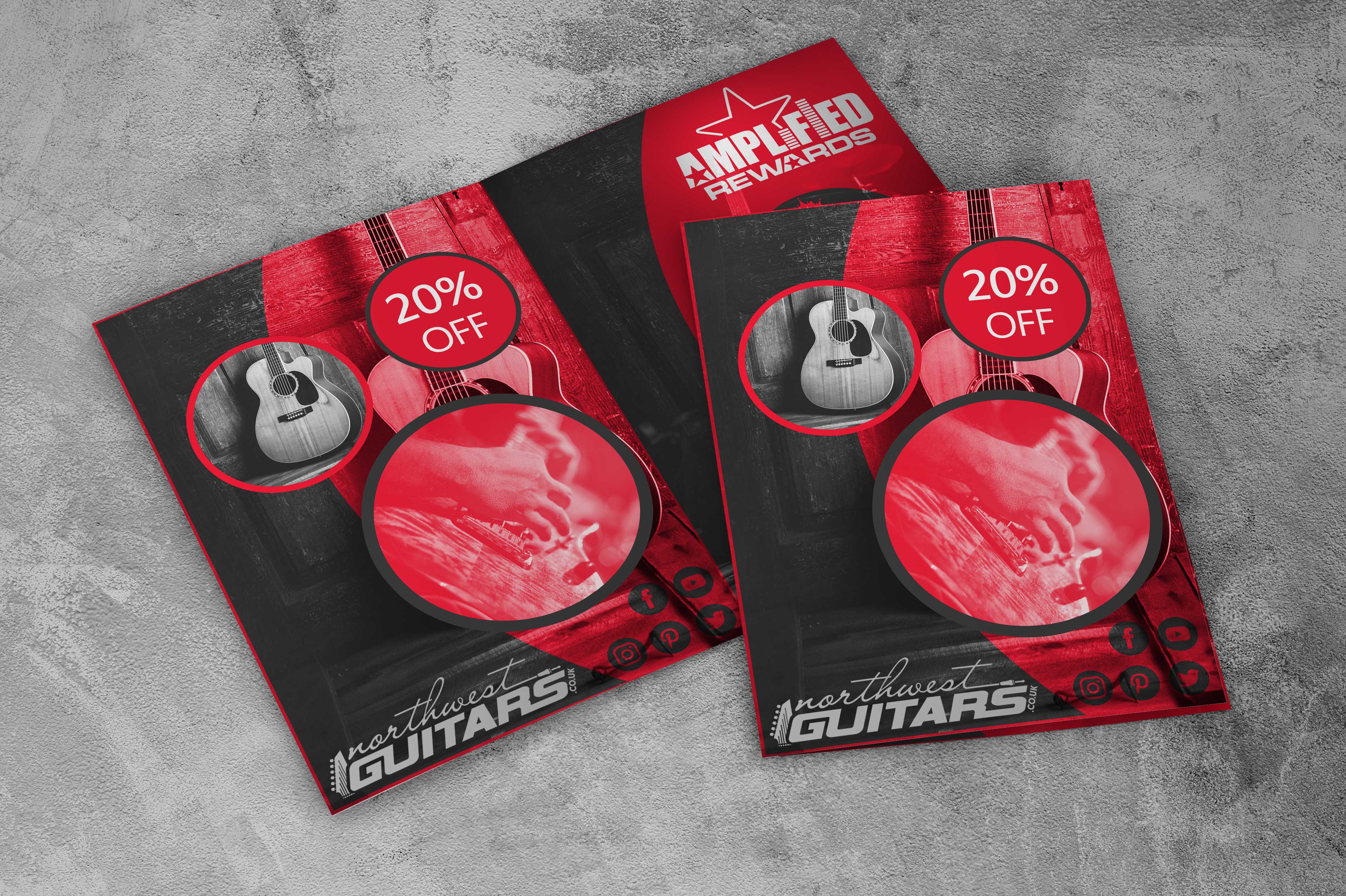 Flyer Design by HeshanKavinda for Northwest Guitars | Design #22619406
