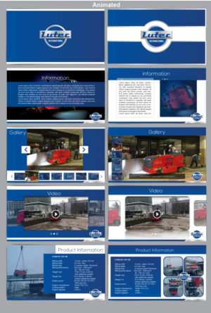 Lutec International 5 Slide Power Point Presentation | PowerPoint Design by Pixper
