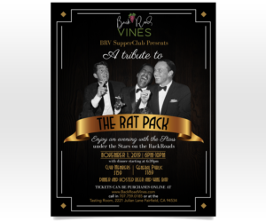 Winery Needs a flyer for a dinner show with a tribute band/show | Diseño de Flyer por Luniere Designs