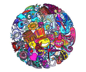 Teazana Modern Pop Art Painting* | Grafik-Design von H-H Arts