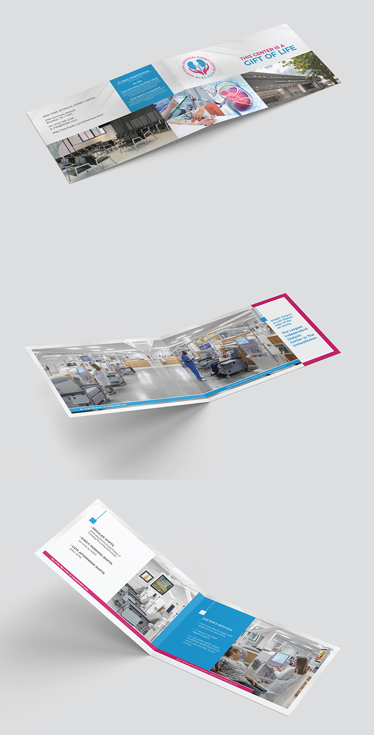 Brochure Design by Deziners Zone for New York Artificial Kidney Center | Design #22616600