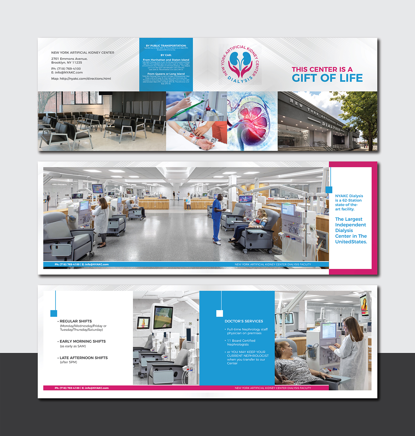Brochure Design by Deziners Zone for New York Artificial Kidney Center | Design #22616601