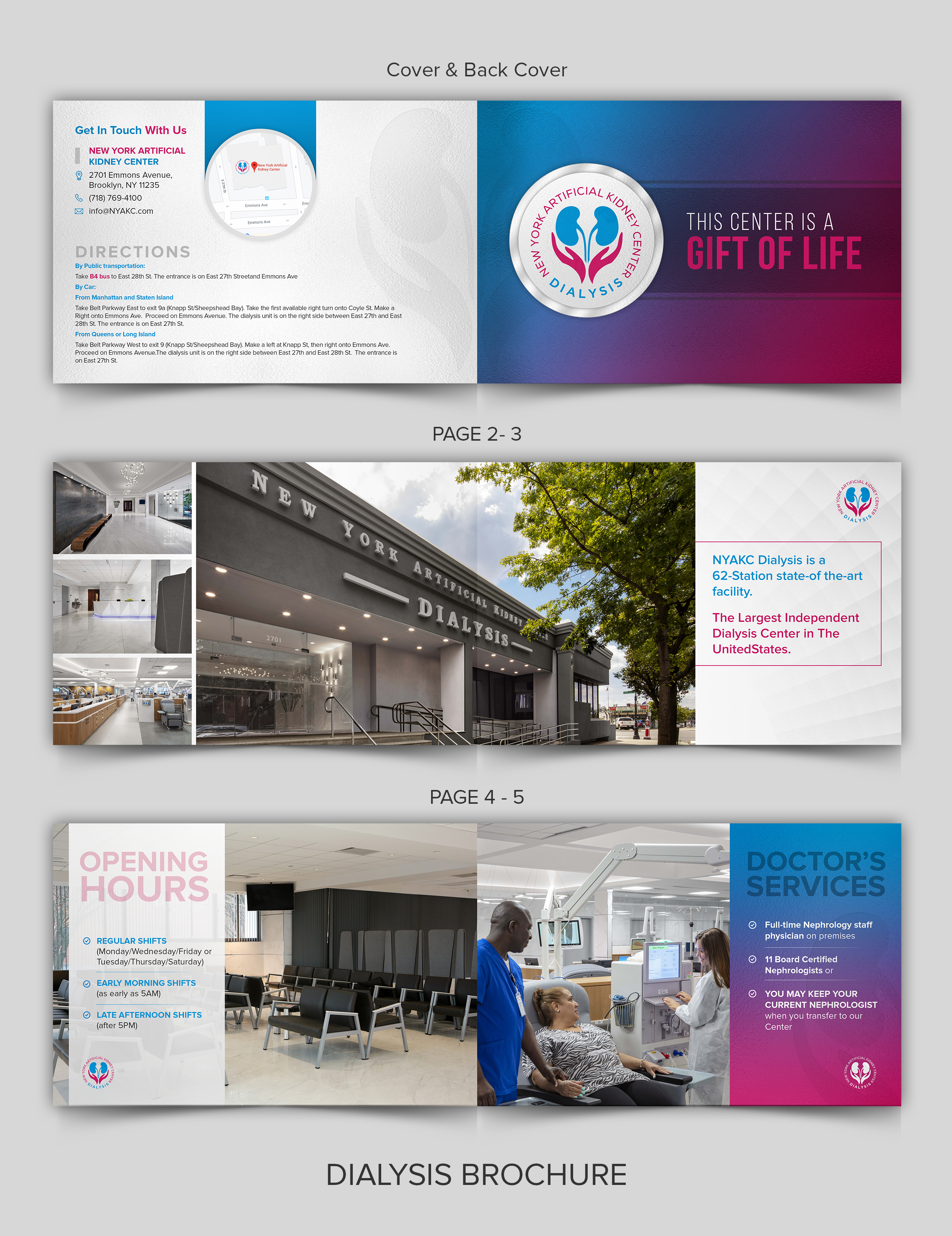 Brochure Design by ARTOGRAPHY for New York Artificial Kidney Center | Design #22683068