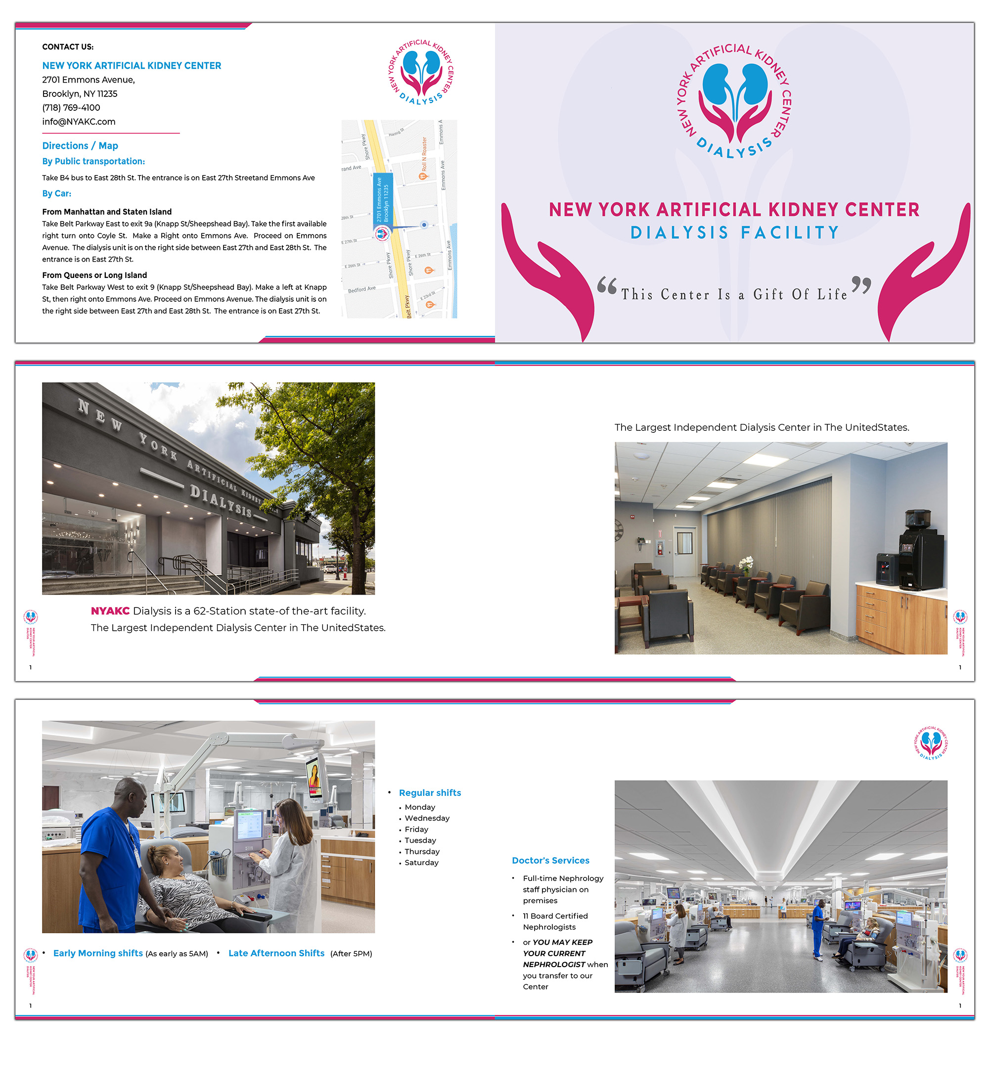 Brochure Design by PavanPrajapati for New York Artificial Kidney Center | Design #22643647