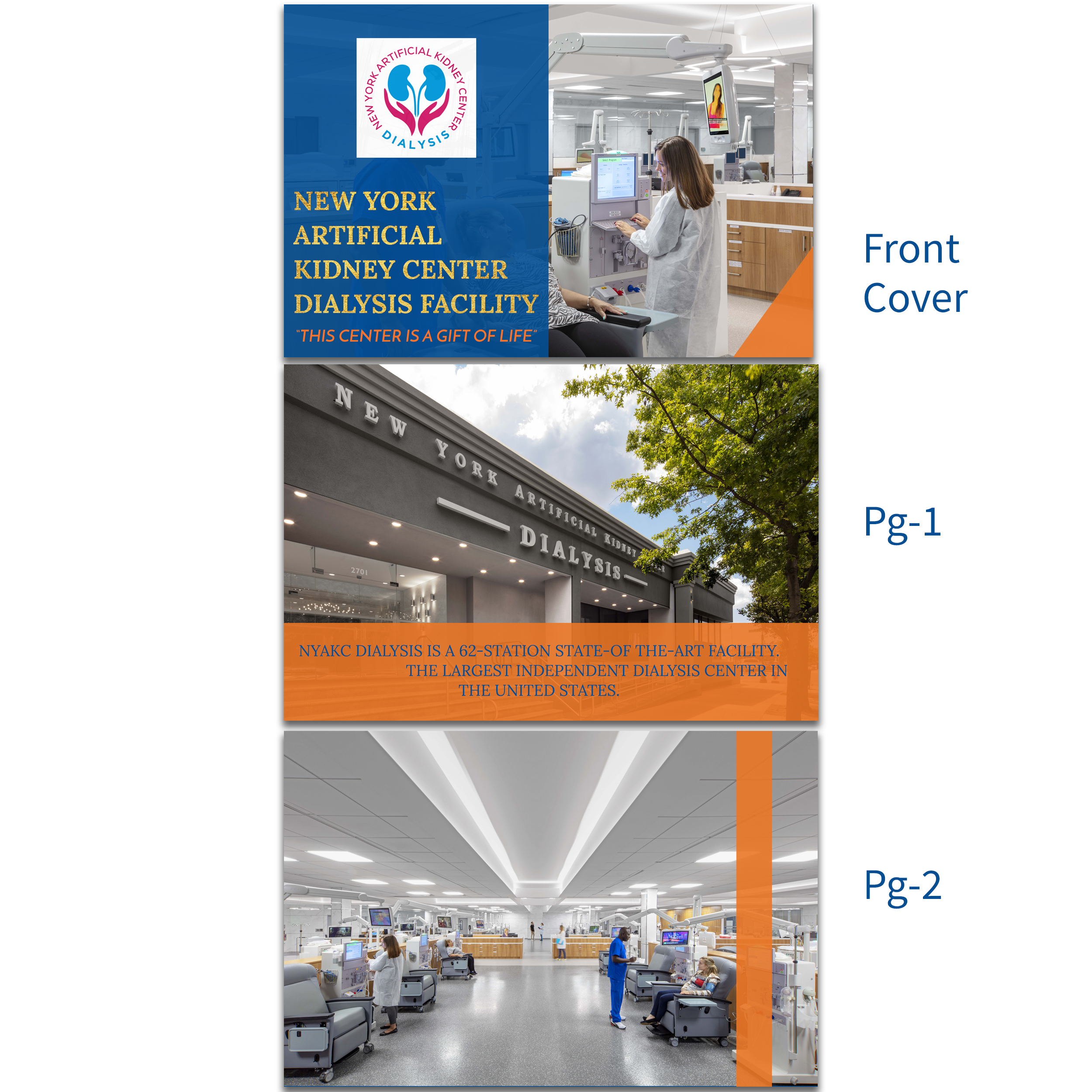 Brochure Design by caeza for New York Artificial Kidney Center | Design #22666784