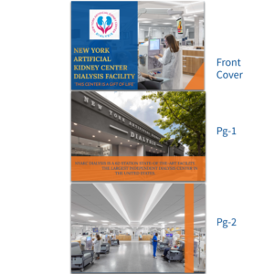 Brochure Design by caeza for New York Artificial Kidney Center | Design: #22666784