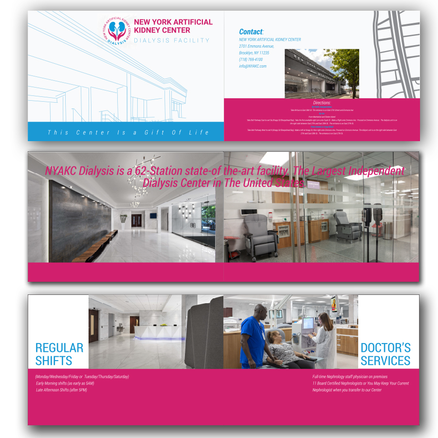 Brochure Design by Rupok 3 for New York Artificial Kidney Center | Design #22633379