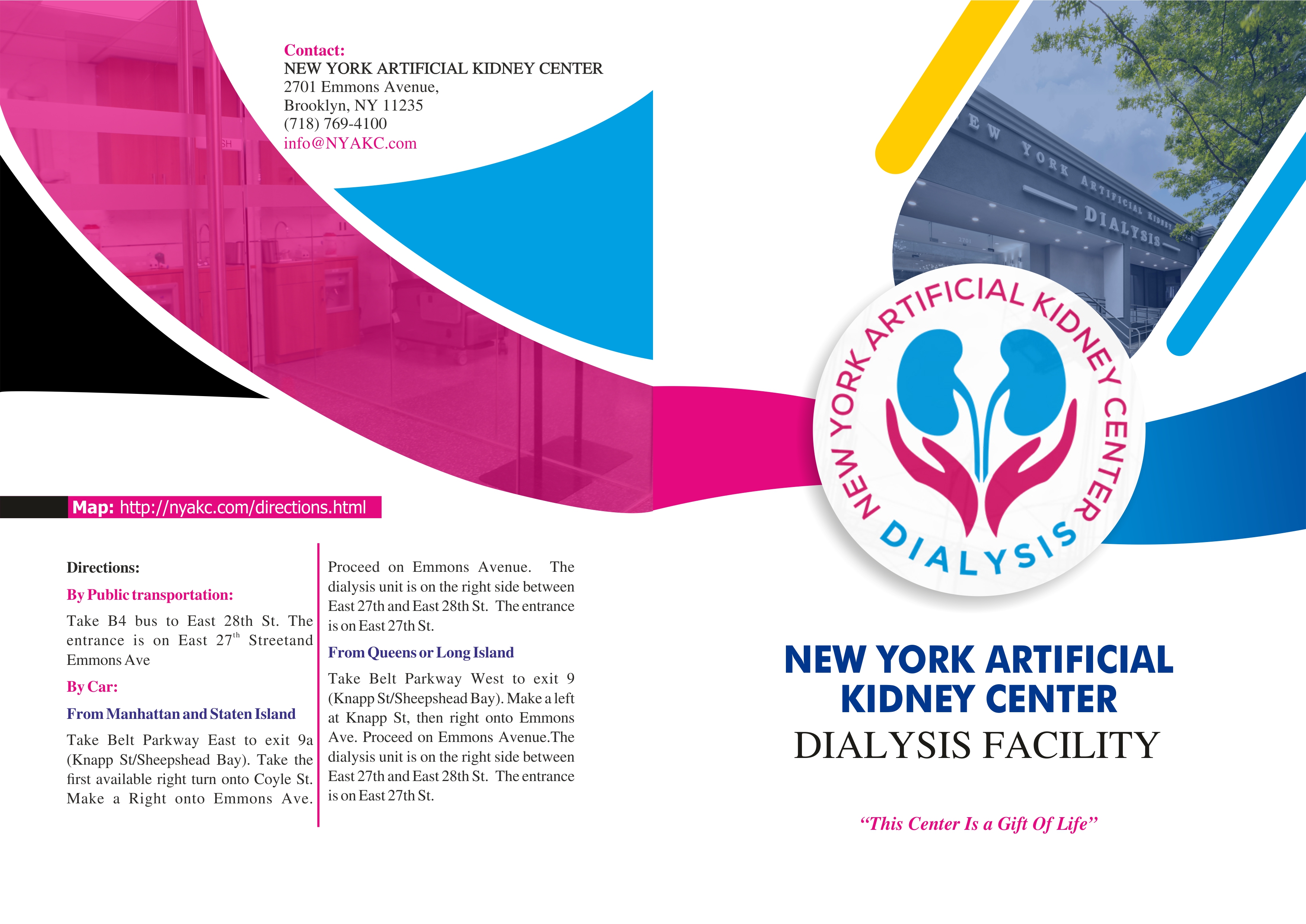 Brochure Design by De-light Hands for New York Artificial Kidney Center | Design #22621520