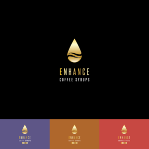 Enhance Coffee Syrups Vanilla (or Hazelnut, or Caramel) 750 ml | Logo-Design von Grapi