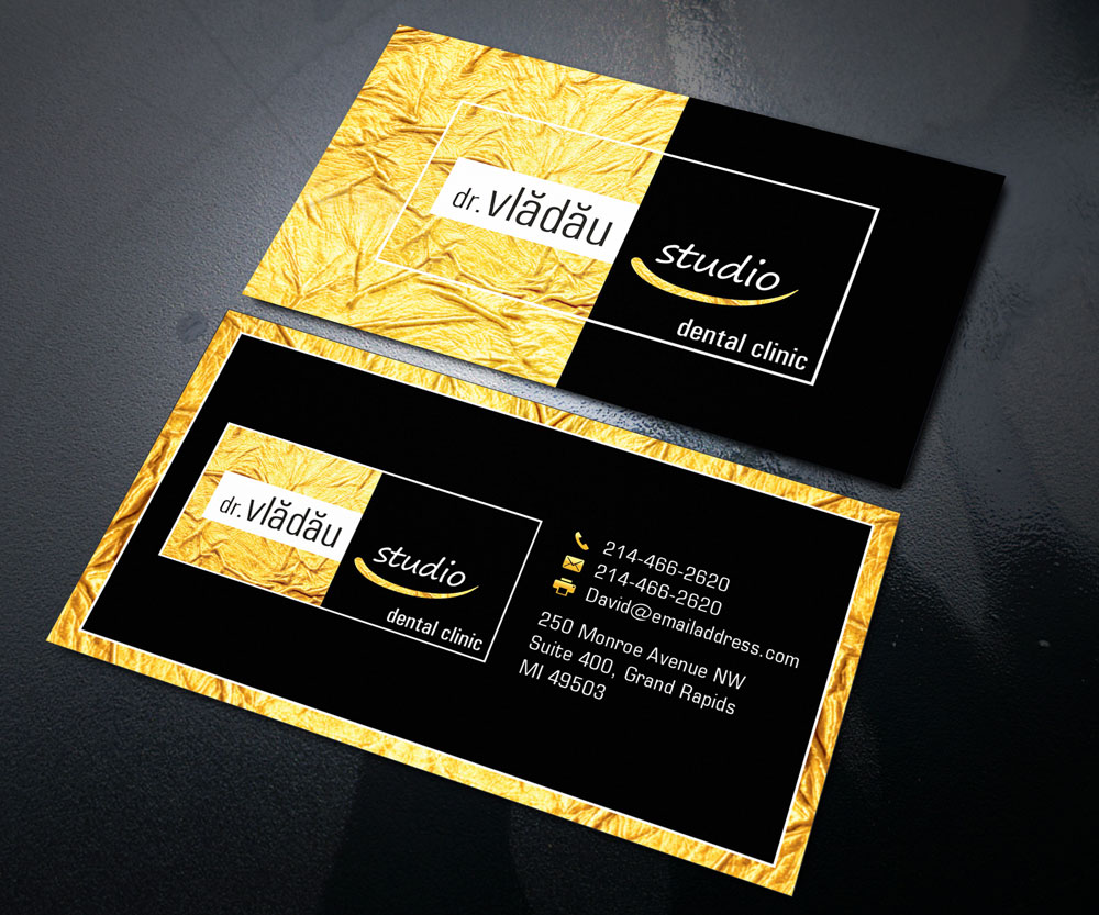 Business Card Design by Sandaruwan for HIPPOKRATES DE KOS SRL  VAT: 32153681 | Design #22629702