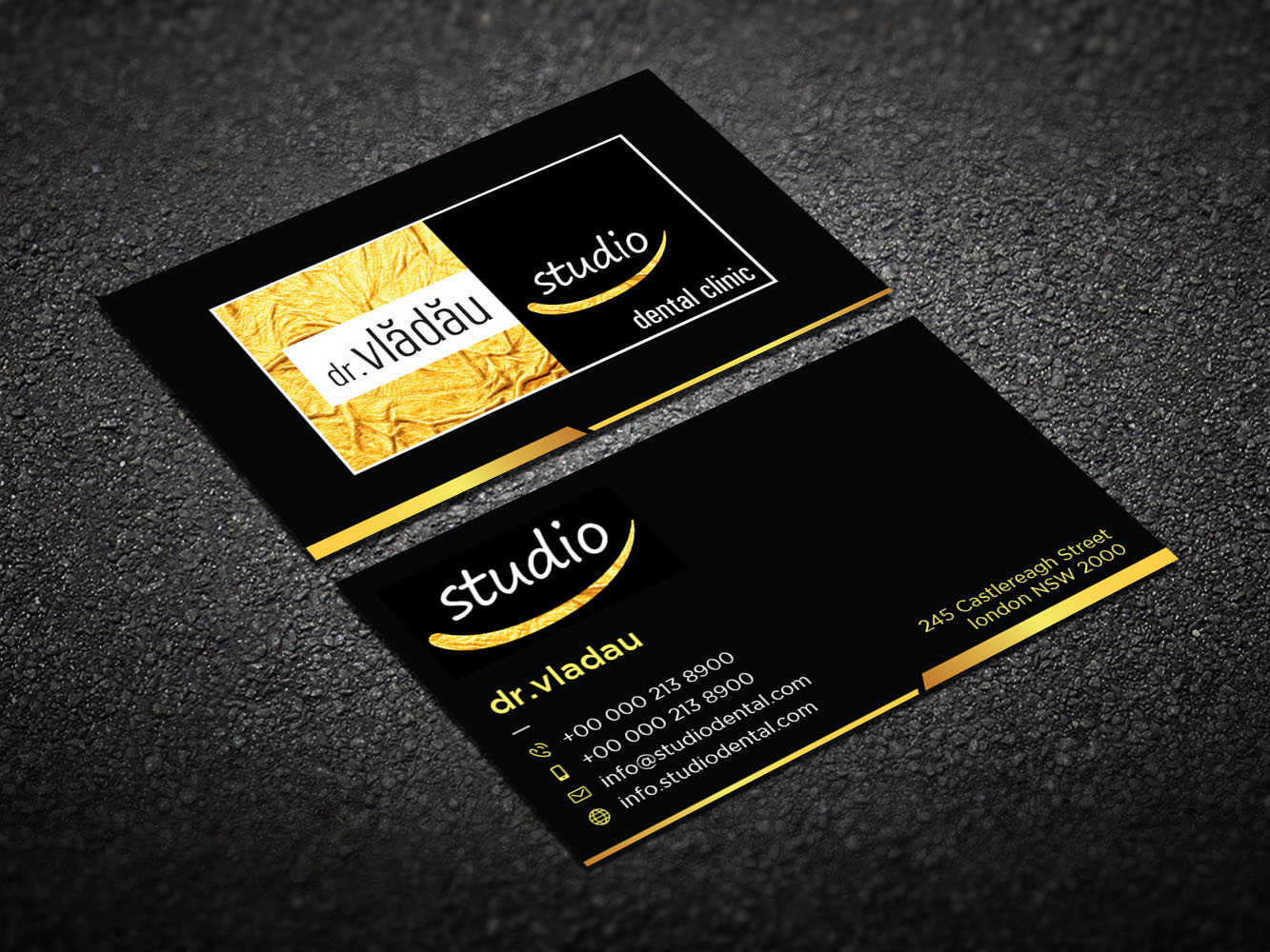 Business Card Design by Verified artistry (Design garden) for HIPPOKRATES DE KOS SRL  VAT: 32153681 | Design #22625313