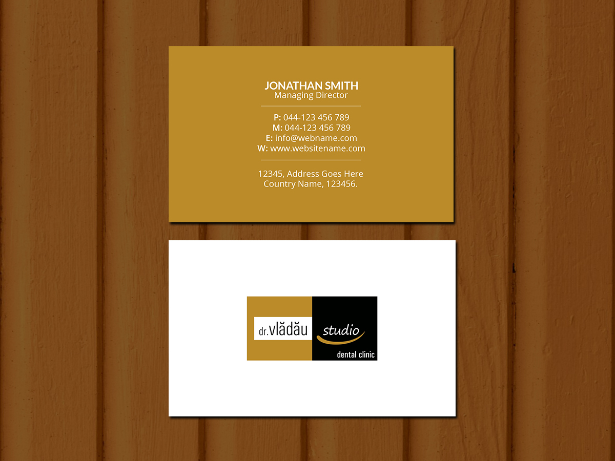 Business Card Design by Creations Box 2015 for HIPPOKRATES DE KOS SRL  VAT: 32153681 | Design #22628865