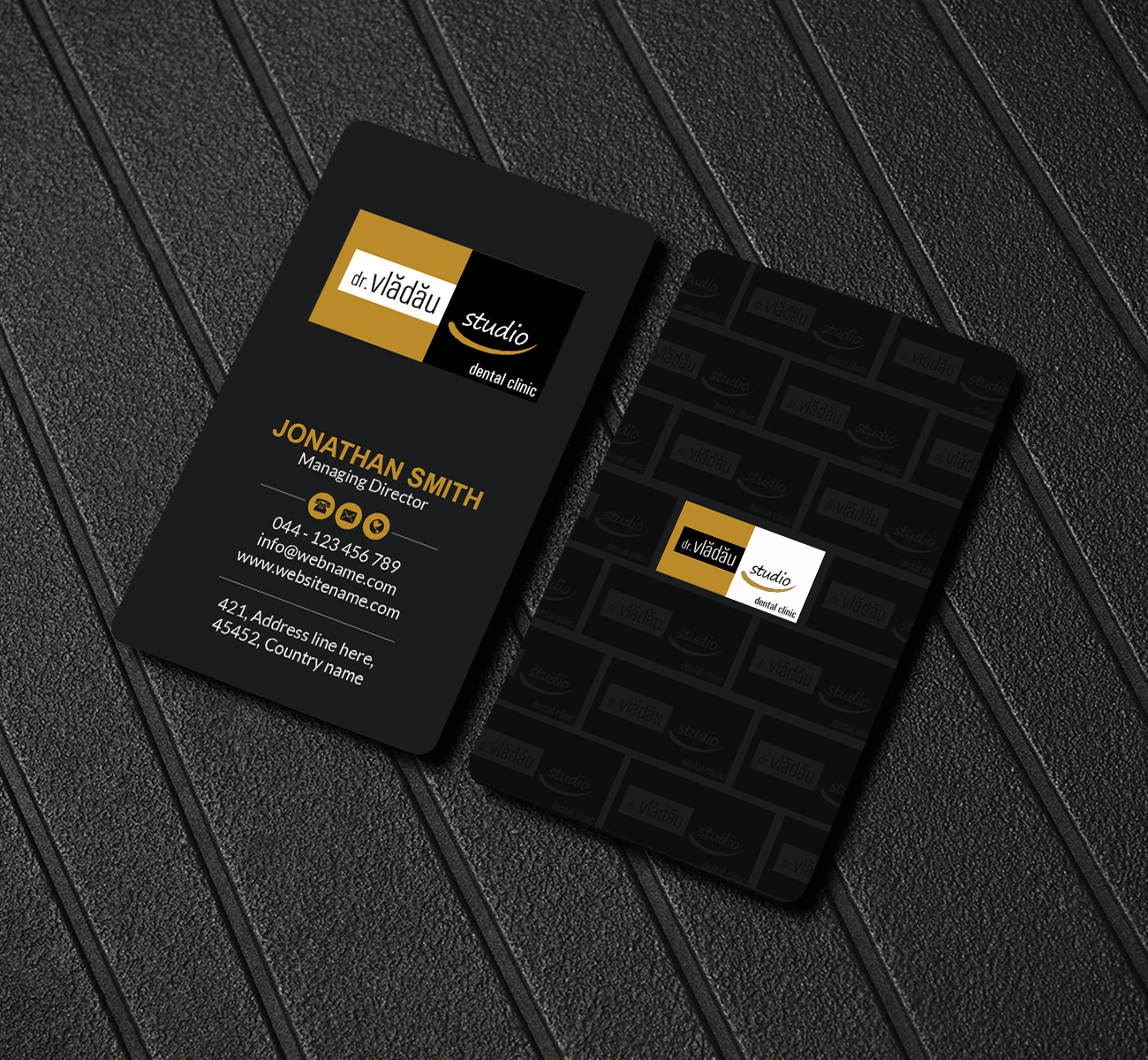 Business Card Design by Creations Box 2015 for HIPPOKRATES DE KOS SRL  VAT: 32153681 | Design #22716556