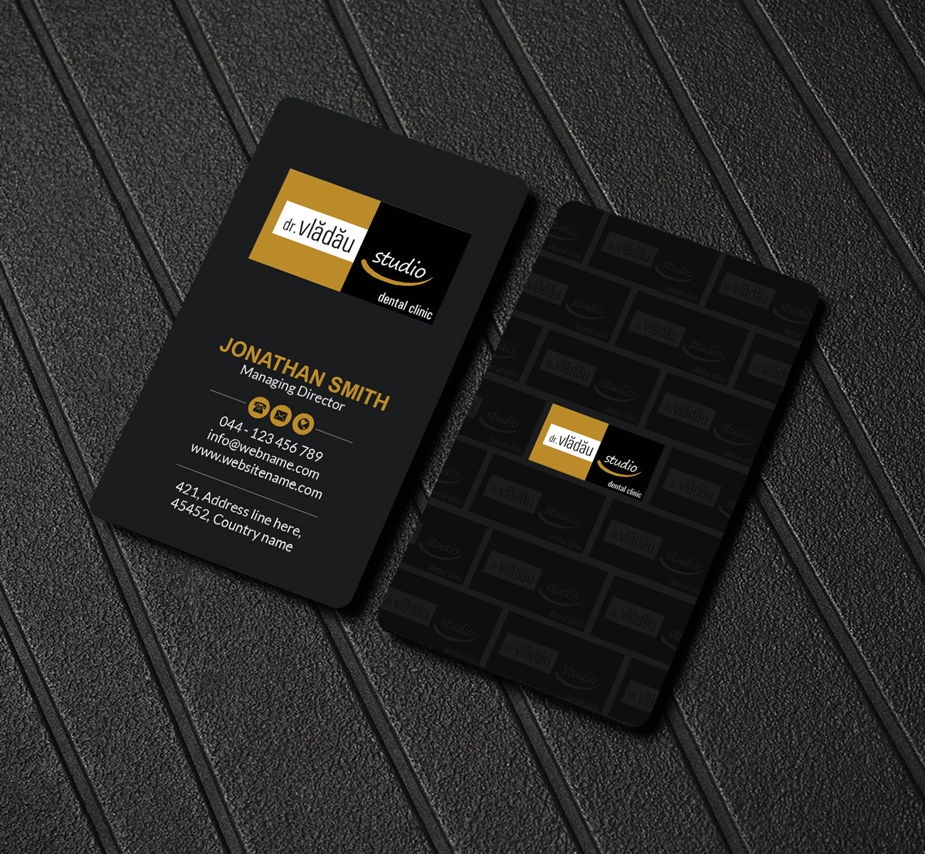Business Card Design by Creations Box 2015 for HIPPOKRATES DE KOS SRL  VAT: 32153681 | Design #22716557