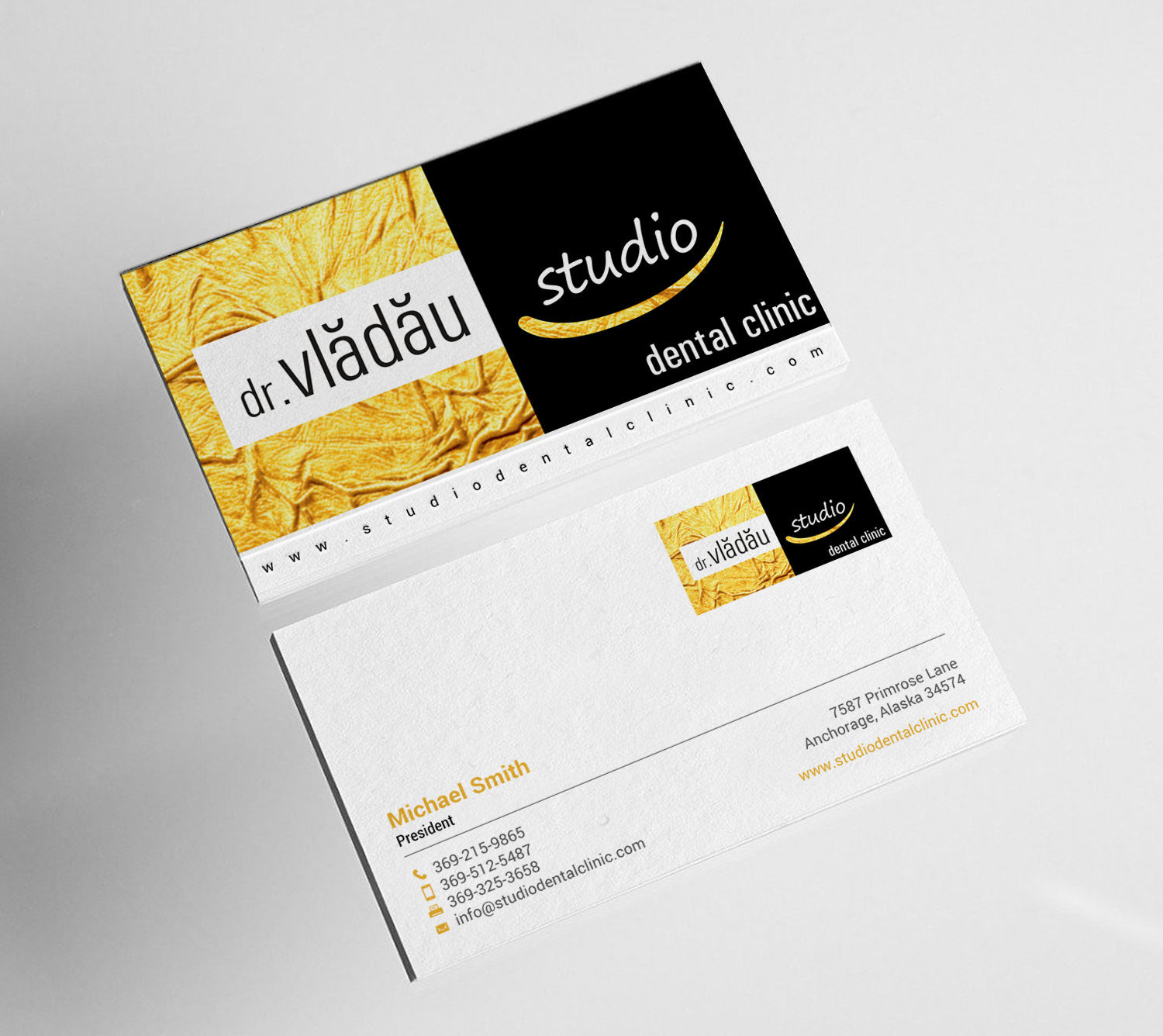 Business Card Design by chandrayaan.creative for HIPPOKRATES DE KOS SRL  VAT: 32153681 | Design #22630476
