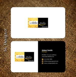 Business Card for premium dental clinic | Business Card Design by SL Designer