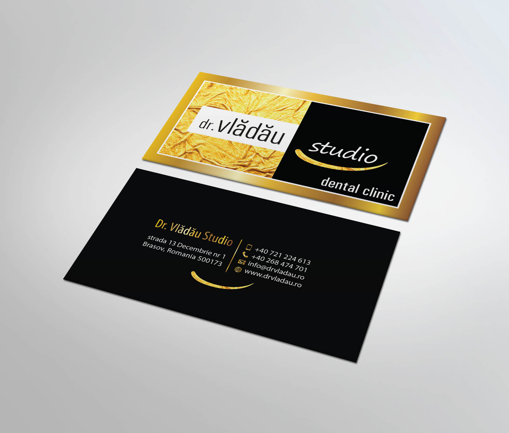 Business Card Design by MDesign for HIPPOKRATES DE KOS SRL  VAT: 32153681 | Design #22620781