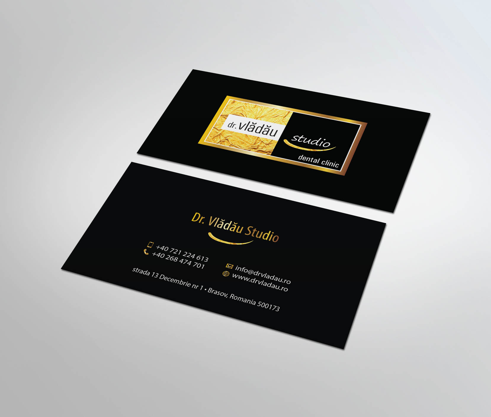 Business Card Design by MDesign for HIPPOKRATES DE KOS SRL  VAT: 32153681 | Design #22620783