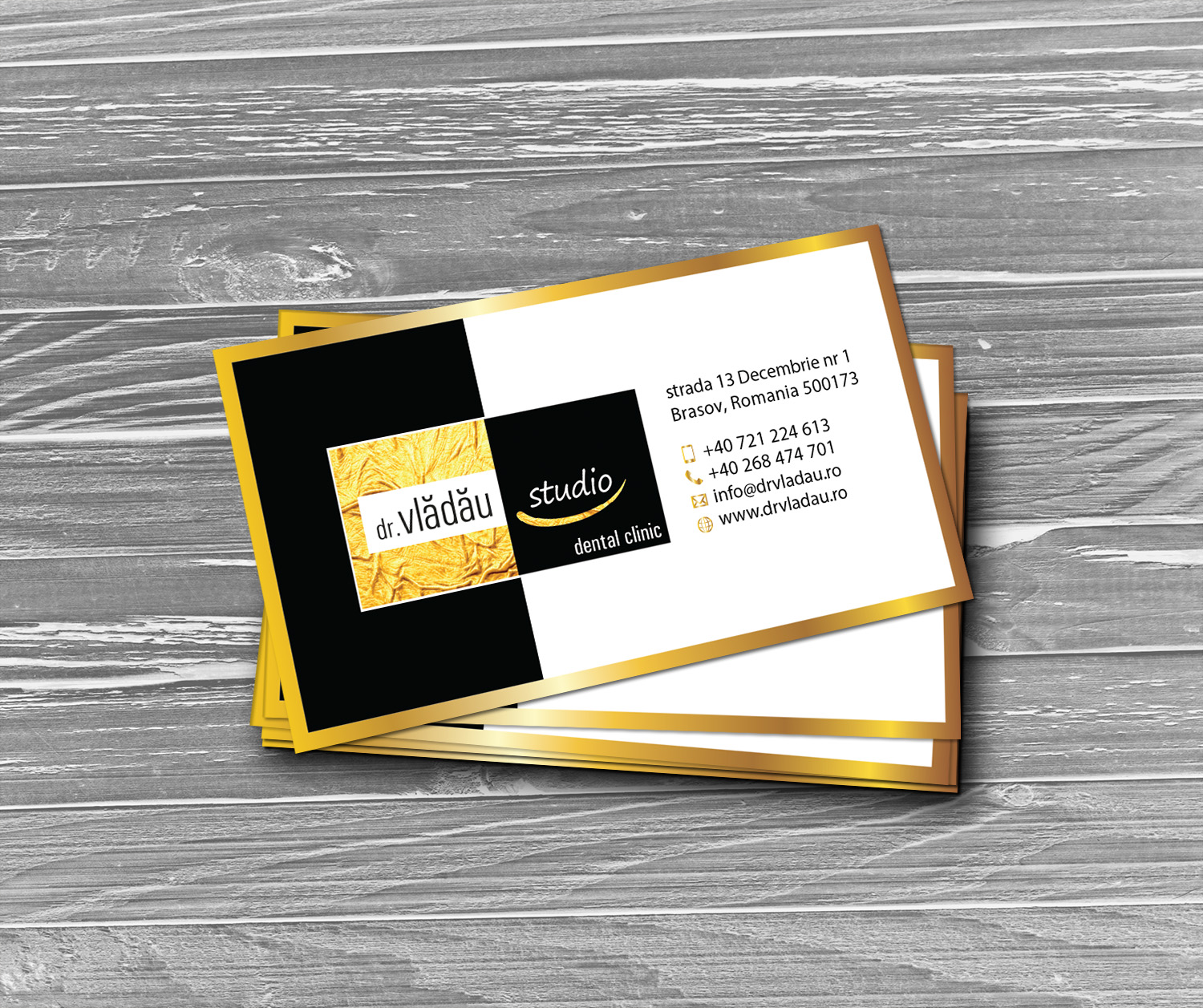 Business Card Design by MDesign for HIPPOKRATES DE KOS SRL  VAT: 32153681 | Design #22641665