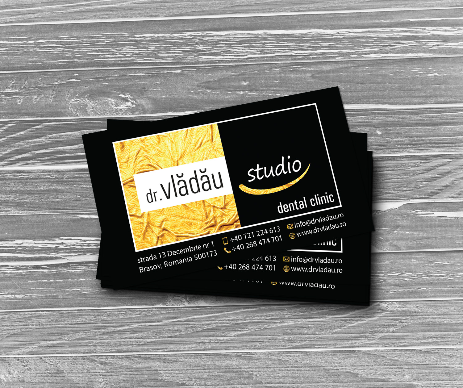 Business Card Design by MDesign for HIPPOKRATES DE KOS SRL  VAT: 32153681 | Design #22641675
