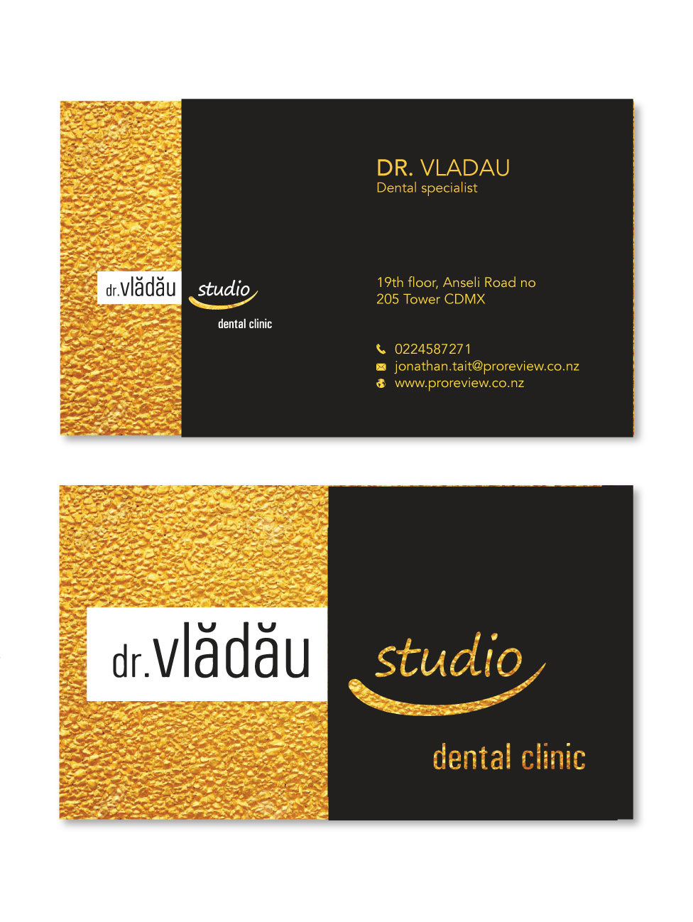 Business Card Design by zumur 2 for HIPPOKRATES DE KOS SRL  VAT: 32153681 | Design #22623643