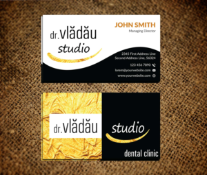 Business Card Design by Musa. A for HIPPOKRATES DE KOS SRL  VAT: 32153681 | Design #22666122