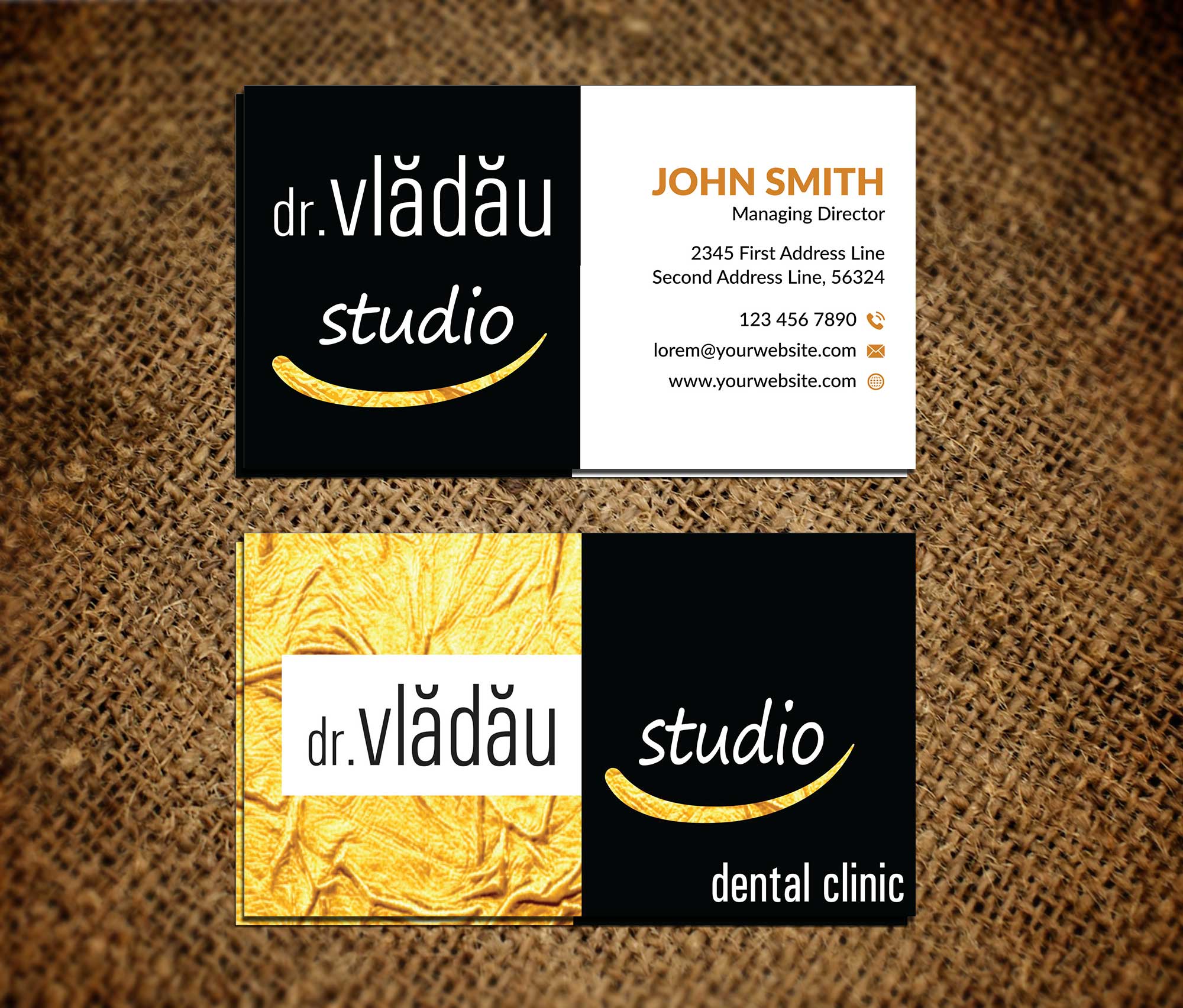 Business Card Design by Musa. A for HIPPOKRATES DE KOS SRL  VAT: 32153681 | Design #22666125