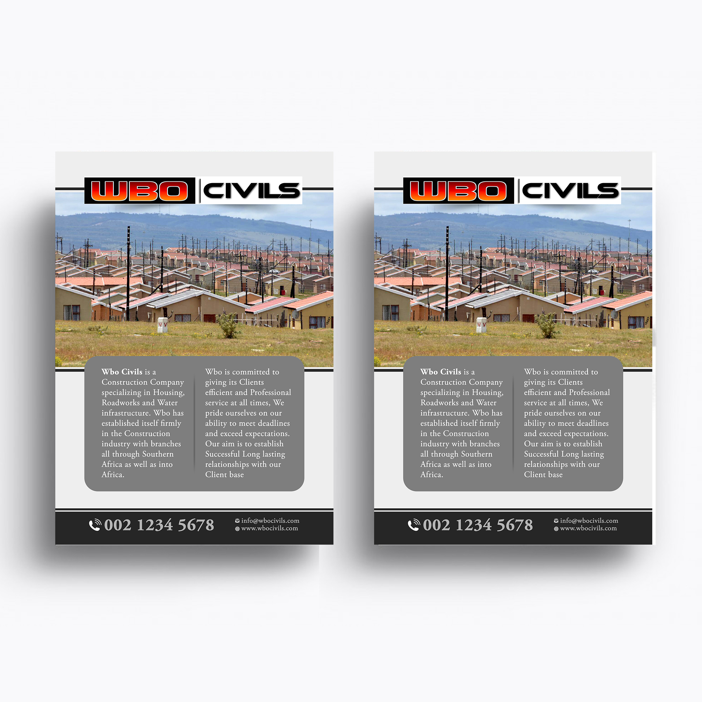 Flyer Design by Designers Hub for WBO Civils  | Design #22626465