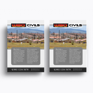 Flyer Design by Designers Hub for WBO Civils  | Design: #22626465