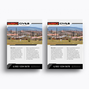 Flyer Design by Designers Hub for WBO Civils  | Design: #22626742