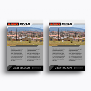 Flyer Design by Designers Hub for WBO Civils  | Design: #22626781