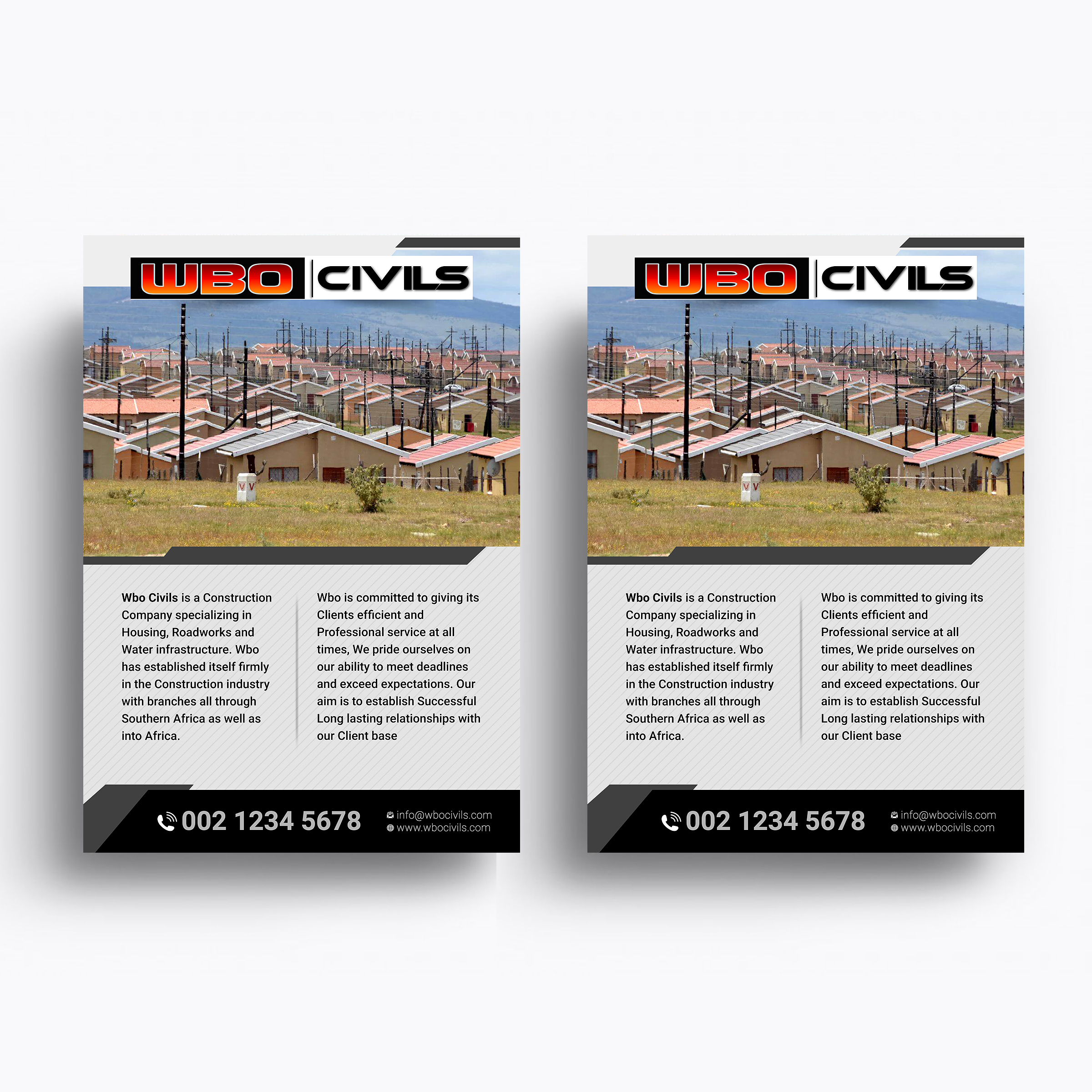 Flyer Design by Designers Hub for WBO Civils  | Design #22626858