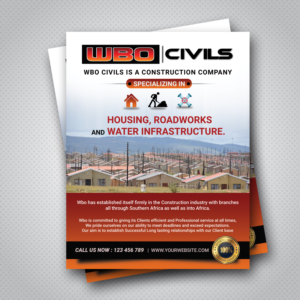 Flyer Design by uk for WBO Civils  | Design: #22626952