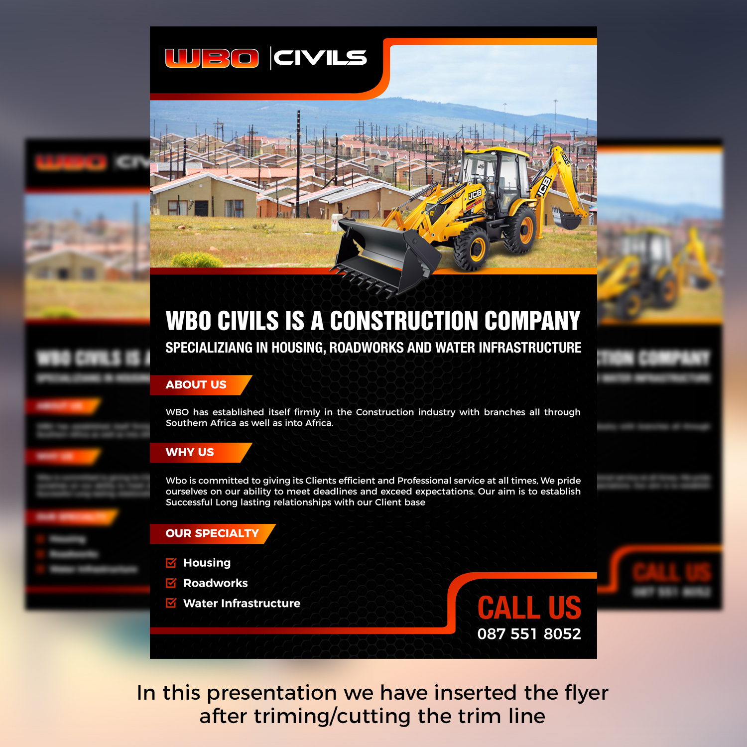 Flyer Design by TSU Creations for WBO Civils  | Design: #22629321