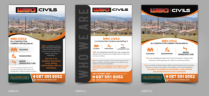 Flyer Design by ARTOGRAPHY for WBO Civils  | Design #22627328