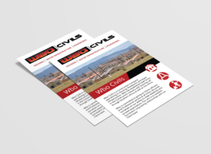 Flyer Design by CreativeFeather for WBO Civils  | Design: #22627941
