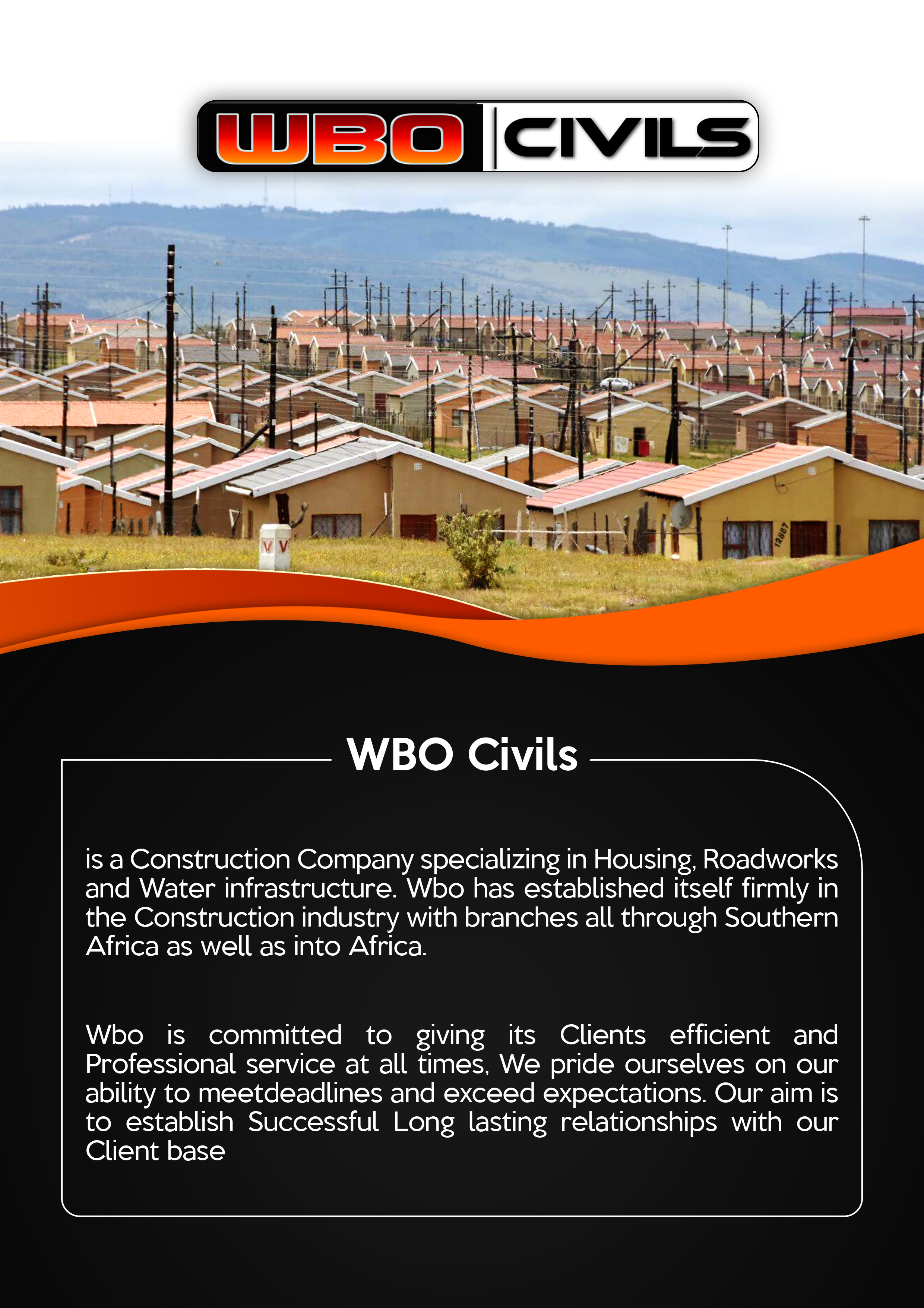 Design de Flyer par Aplimac  Graphics pour WBO Civils  | Design #22628438