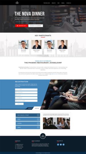 Landing Page for Executive Event  | Web-Design von Expert Designer