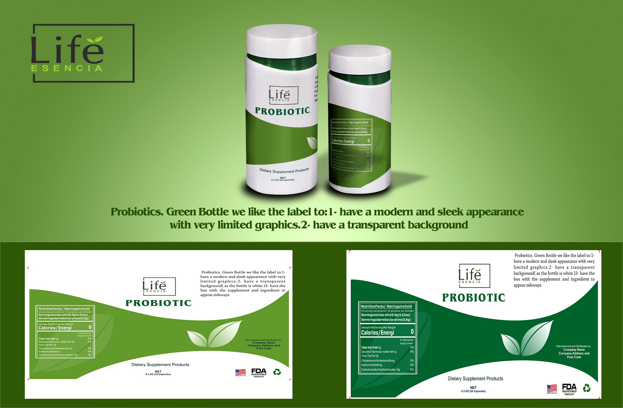 Label Design by AisyahArt86 for Life Esencia LLC | Design #22712240