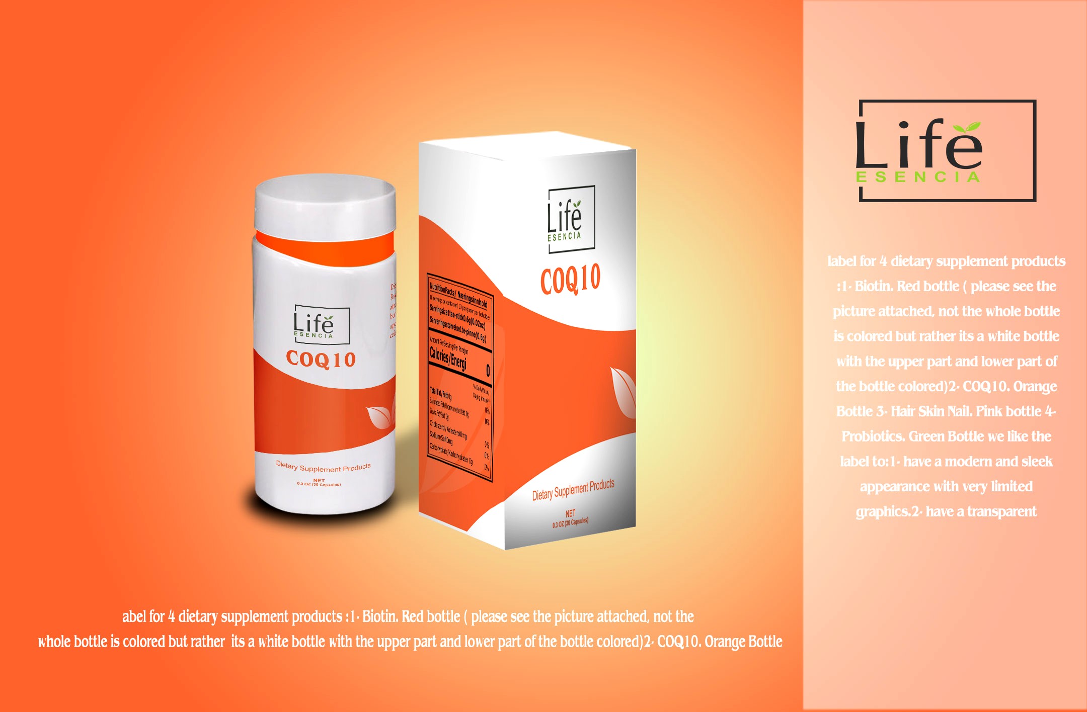 Label Design by AisyahArt86 for Life Esencia LLC | Design #22712313